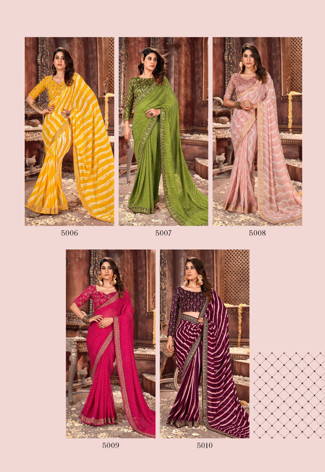 Stavan Vihana Vol 5 Bandhni Printed Sarees Catalog
